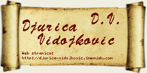 Đurica Vidojković vizit kartica